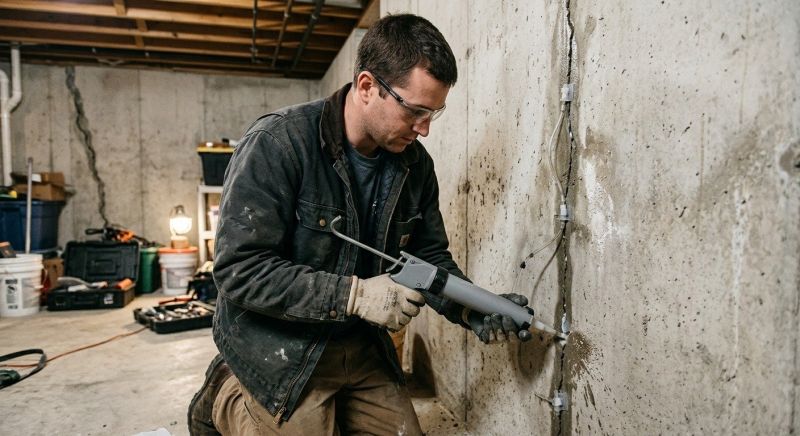 Basement Crack Repair in Yolo County, CA