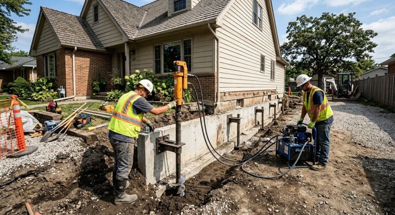 Basement Stabilization in Yolo County, CA