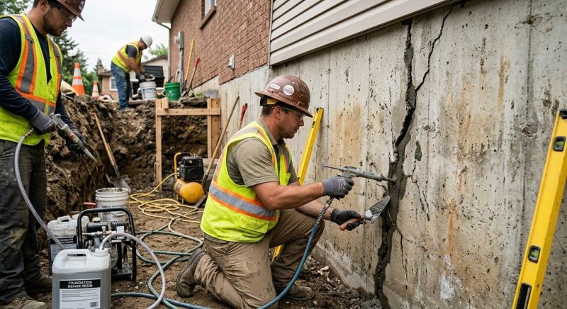 Cracked Foundation Repair in Davis, CA
