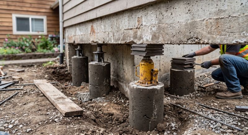 Foundation Pier Leveling in Yolo County, CA