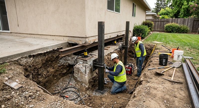 Foundation Pier Repair in Yolo County, CA