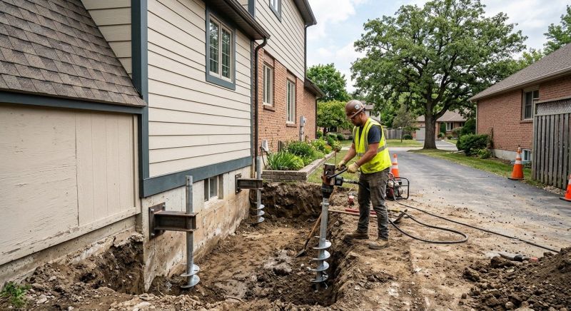 Helical Piers Installation in Yolo County, CA