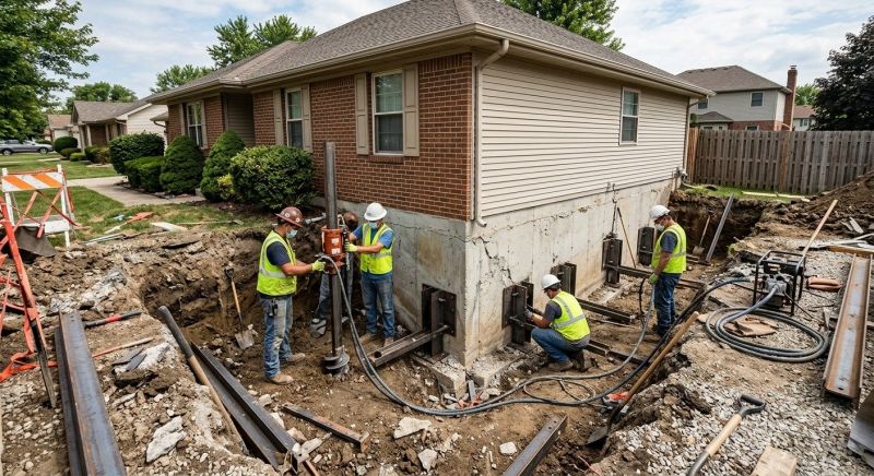 House Foundation Repair in North Highlands, CA