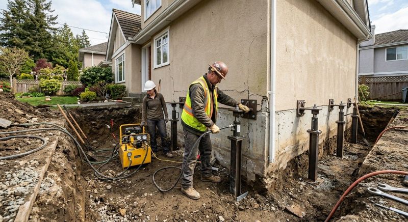 Sinking Foundation Repair in Yolo County, CA